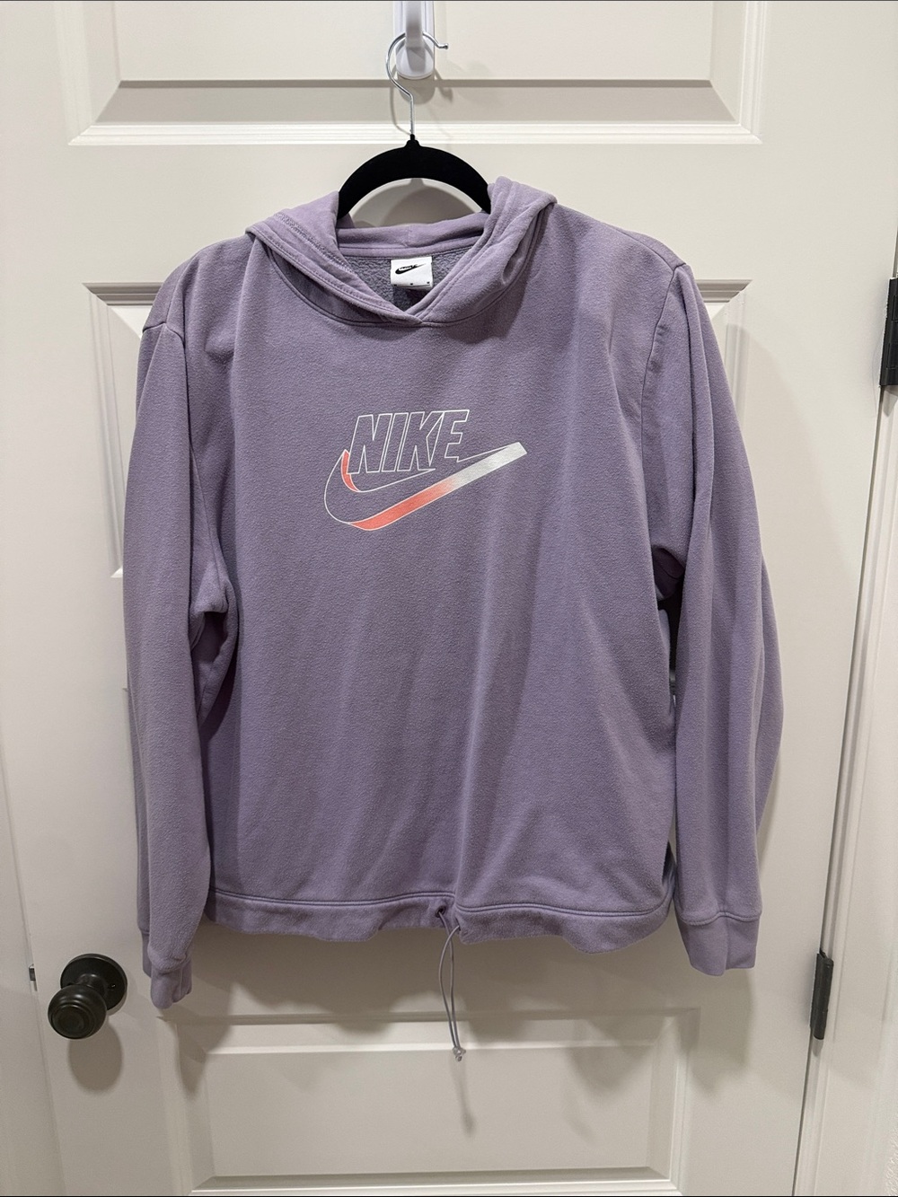 Nike Lavender Crewneck Sweatshirt with Gradient Swoosh